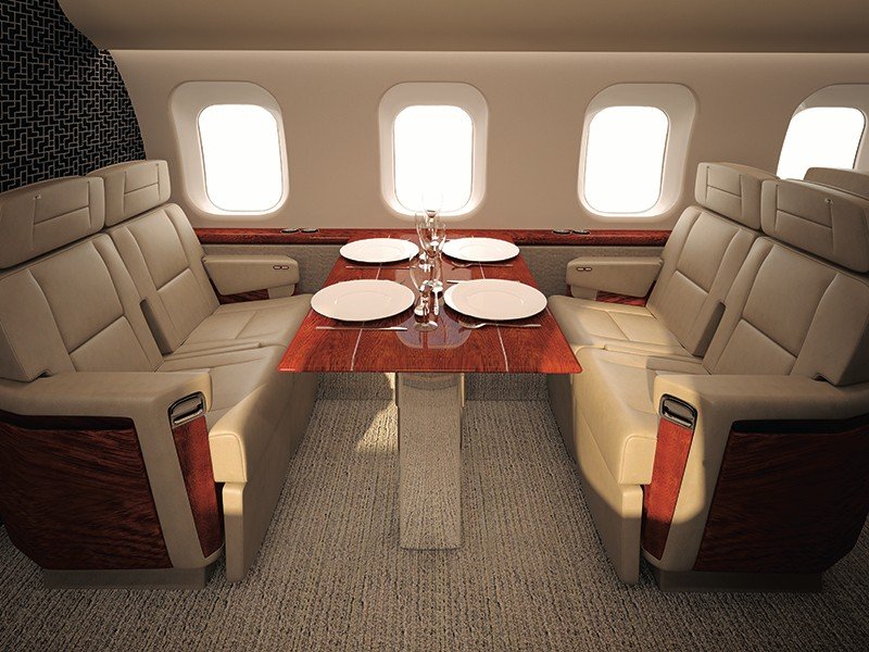 volo privato sul Bombardier Global 8000